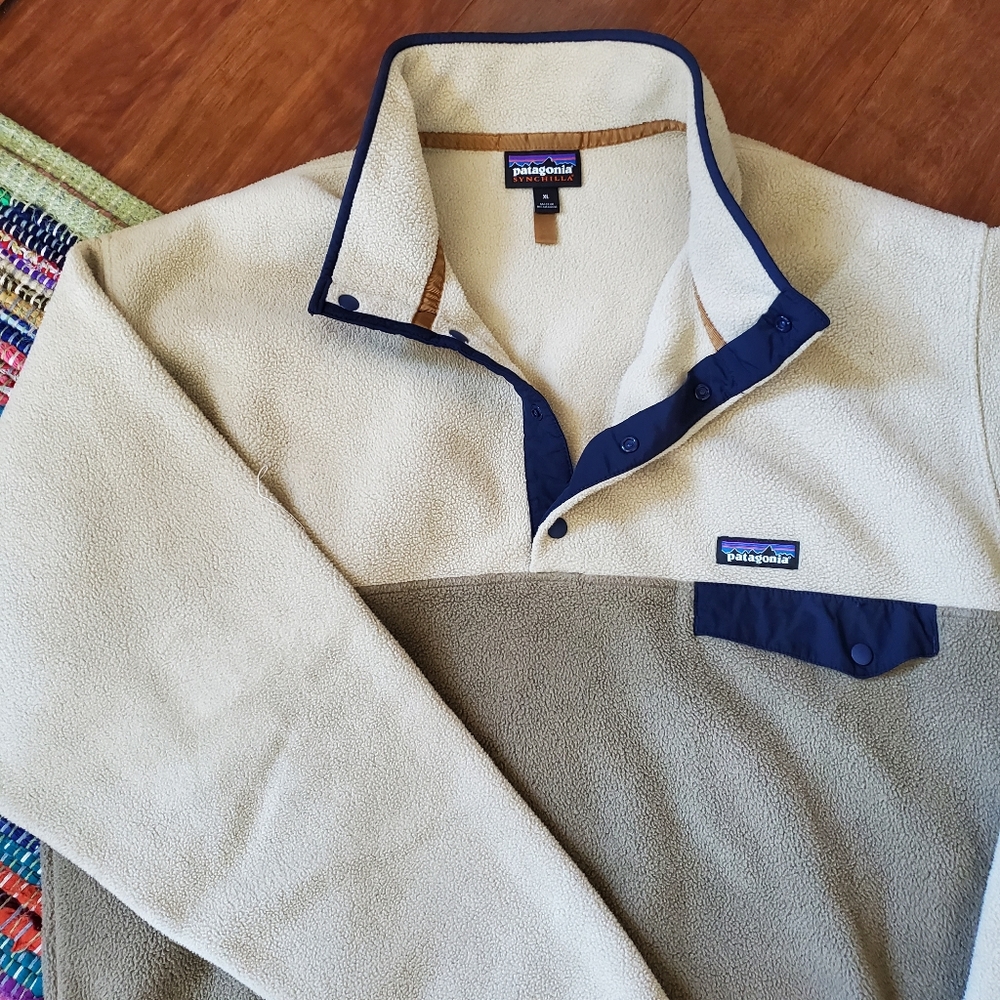 Mens Patagonia synchilla fleece pull over